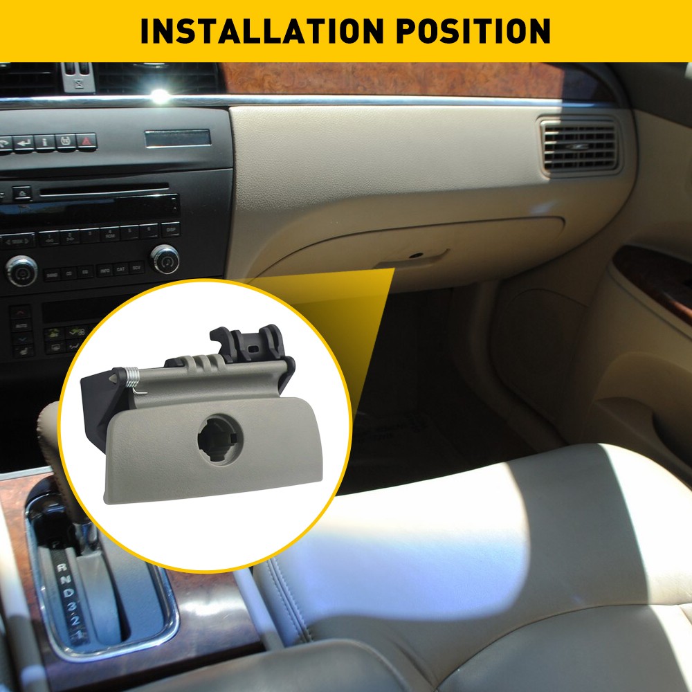 For 2005-2009 BUICK LACROSSE GLOVE BOX LOCK LATCH STORAGE COMPARTMENT LIGHT GRAY