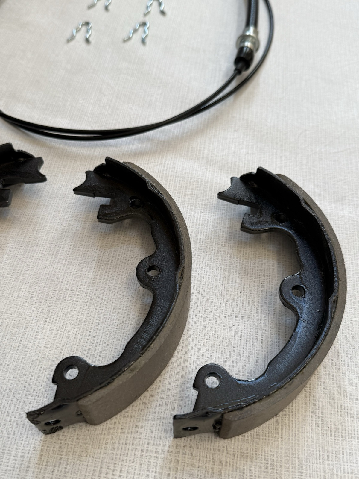 67-82 Corvette Emergency Parking Brakes Kit Complete kit cables shoes Deluxe