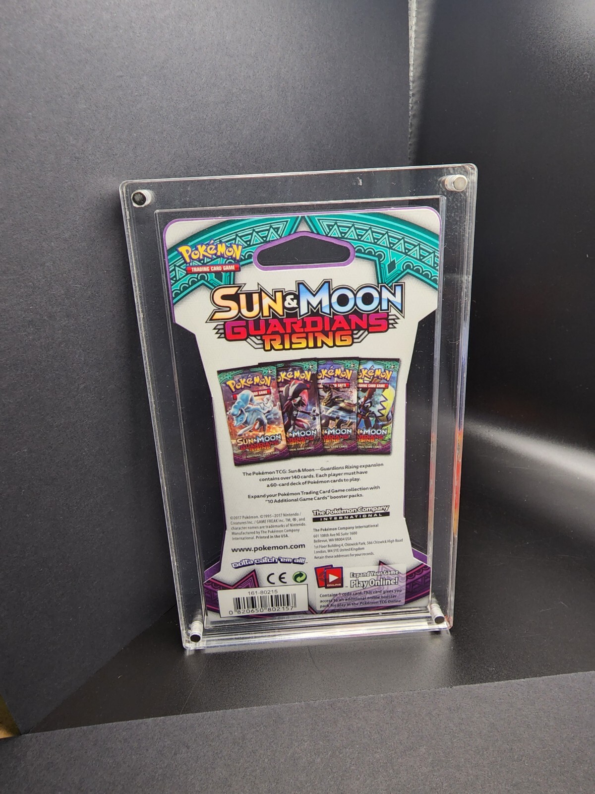 Pokemon Sleeved Booster Pack Acrylic Case! Fully Magnetic Closure!