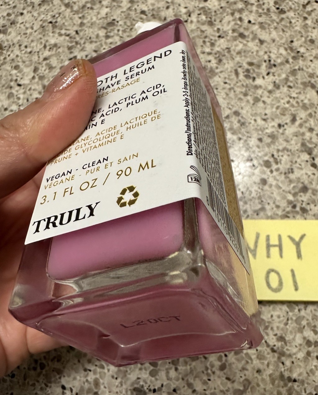 Truly Smooth Legend After Shave Serum Squalene 3.1oz/90mL FULL SZ $33 Smoothing