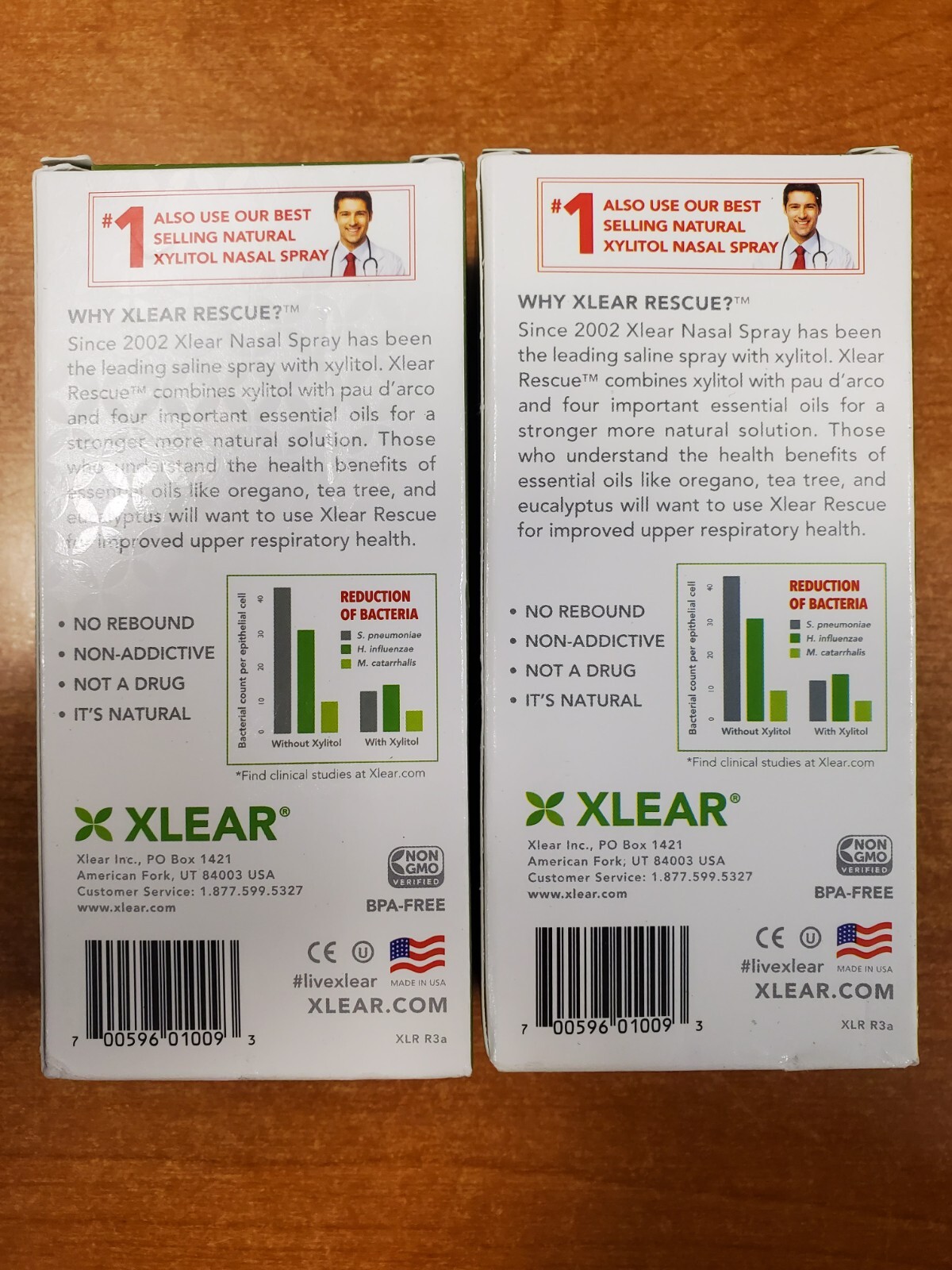 2 Pack: Xlear Rescue Nasal Spray w/ Xylitol All-Natural 1.5 oz. (Exp 5/25) F