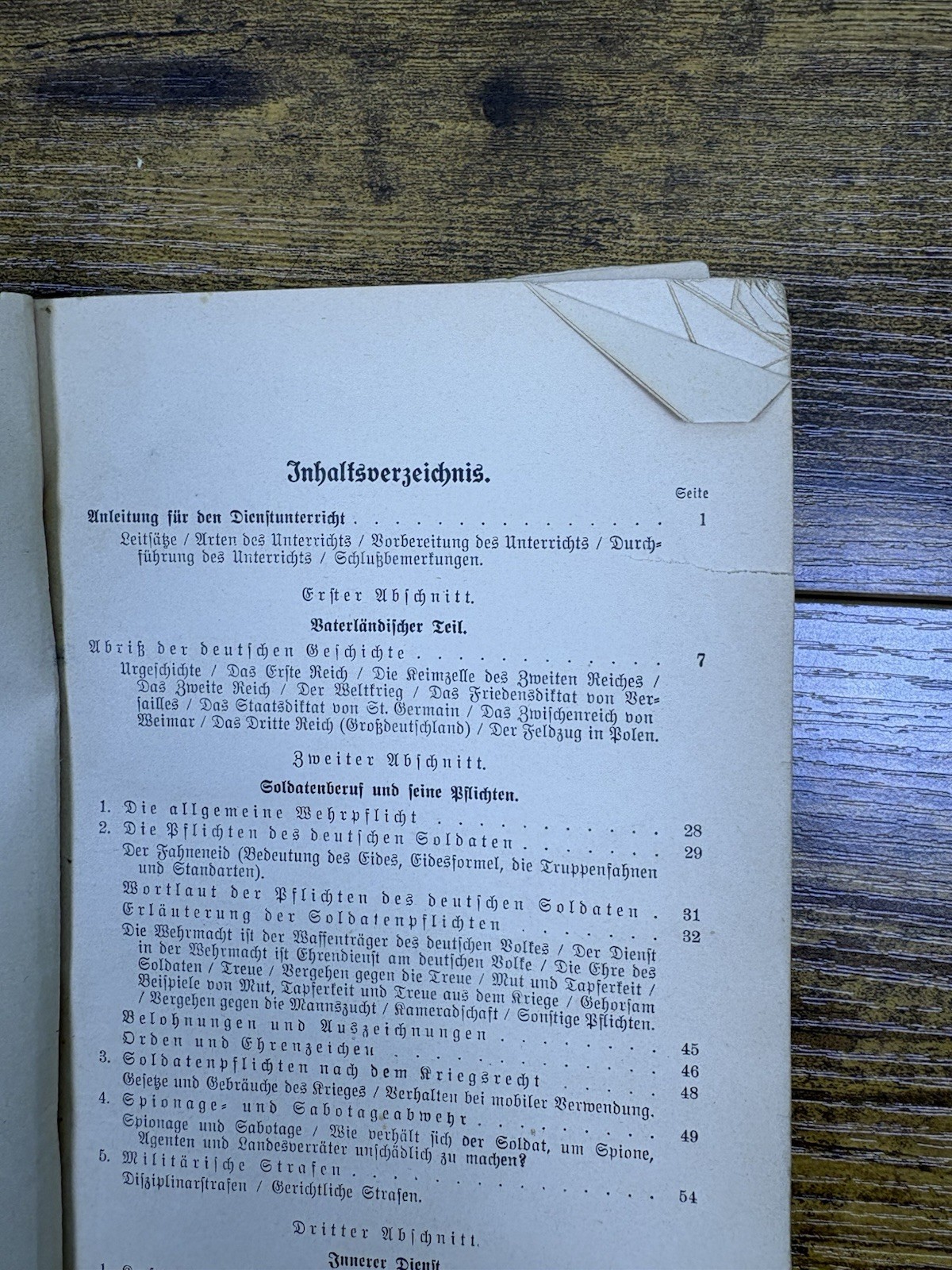 Germany Reibert The Service Instruction In The Army 1943 WW2 Schutzkompanie