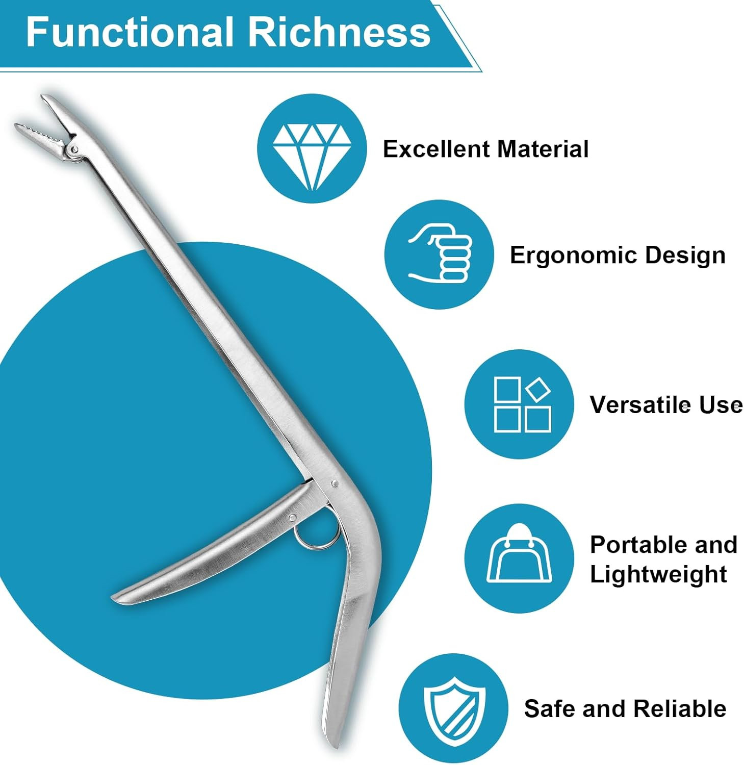 Fish Hook Remover, Premium Stainless Steel Fish Hook Remover Tool - Essential Fi