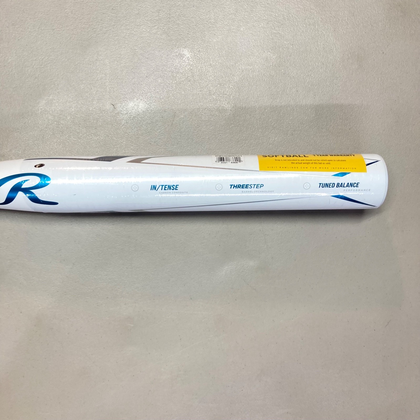Rawlings Mantra Plus + 2023 Fastpitch Softball Bat 33 / 23 White 2 1/4" Drop 10