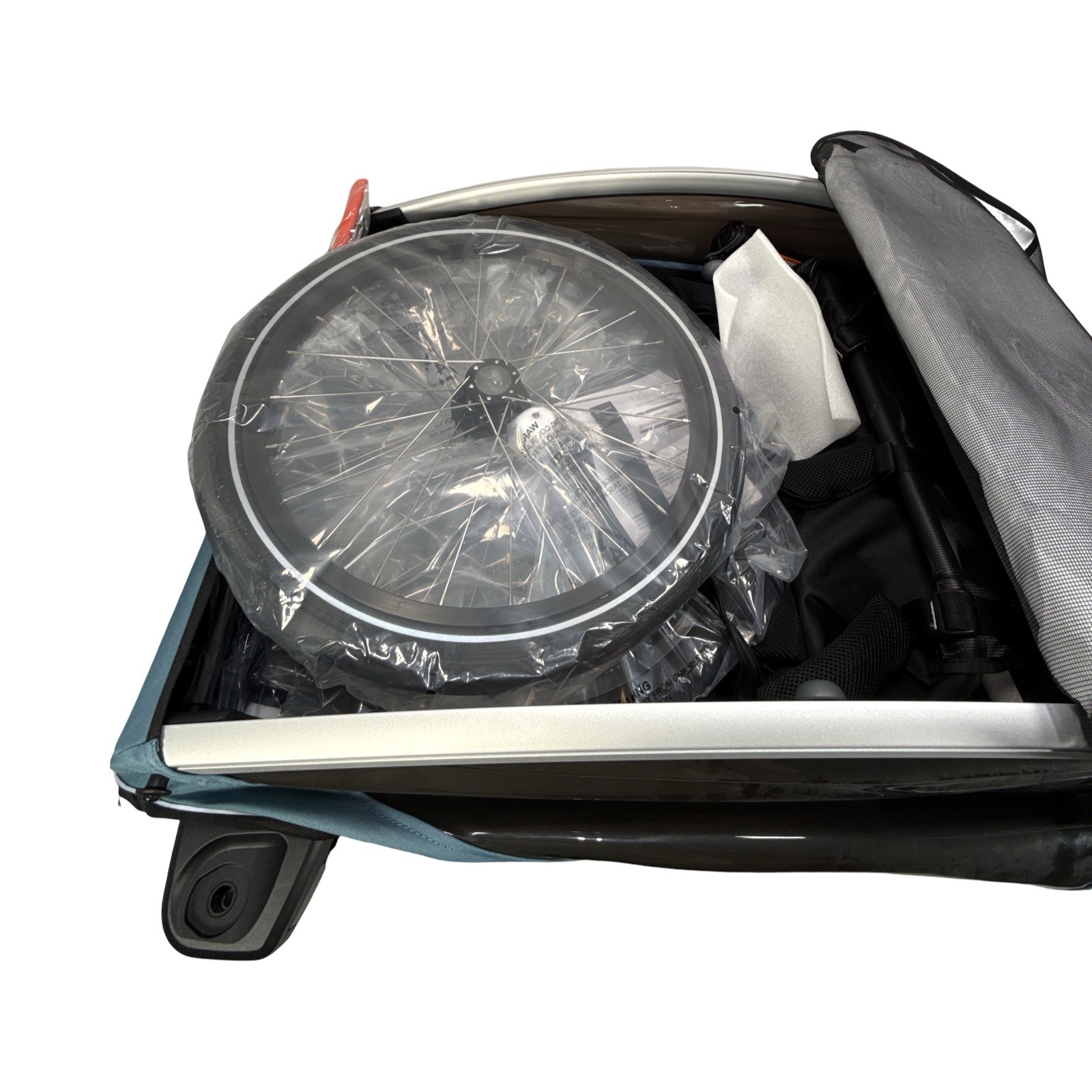 Thule Courier Convertible Bike Trailer & Stroller, Agean Blue-Black