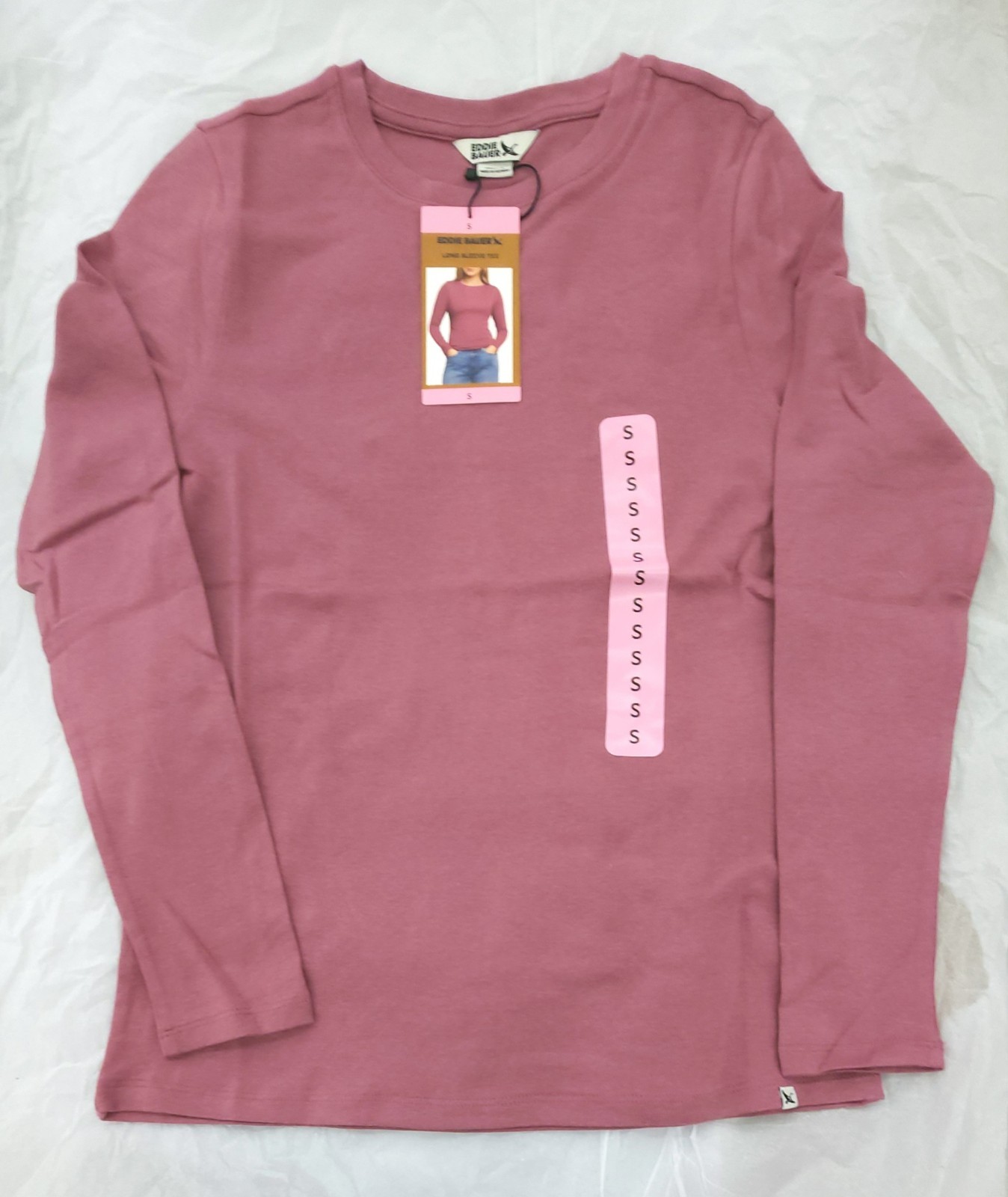 Eddie Bauer Women's Classic Fitted Crewneck Long Sleeve Shirt