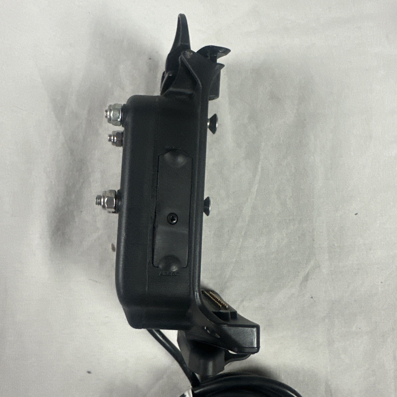 OEM Garmin Zumo 550 Motorcycle Power Cradle Mount & Chrome Handlebar Clamp