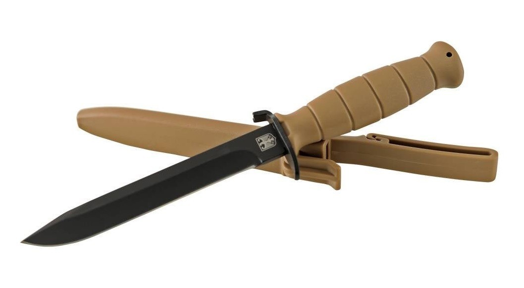 Bundeswehr Dagger w/ Sheath German Commando Fighting Knife - Coyote - NEW