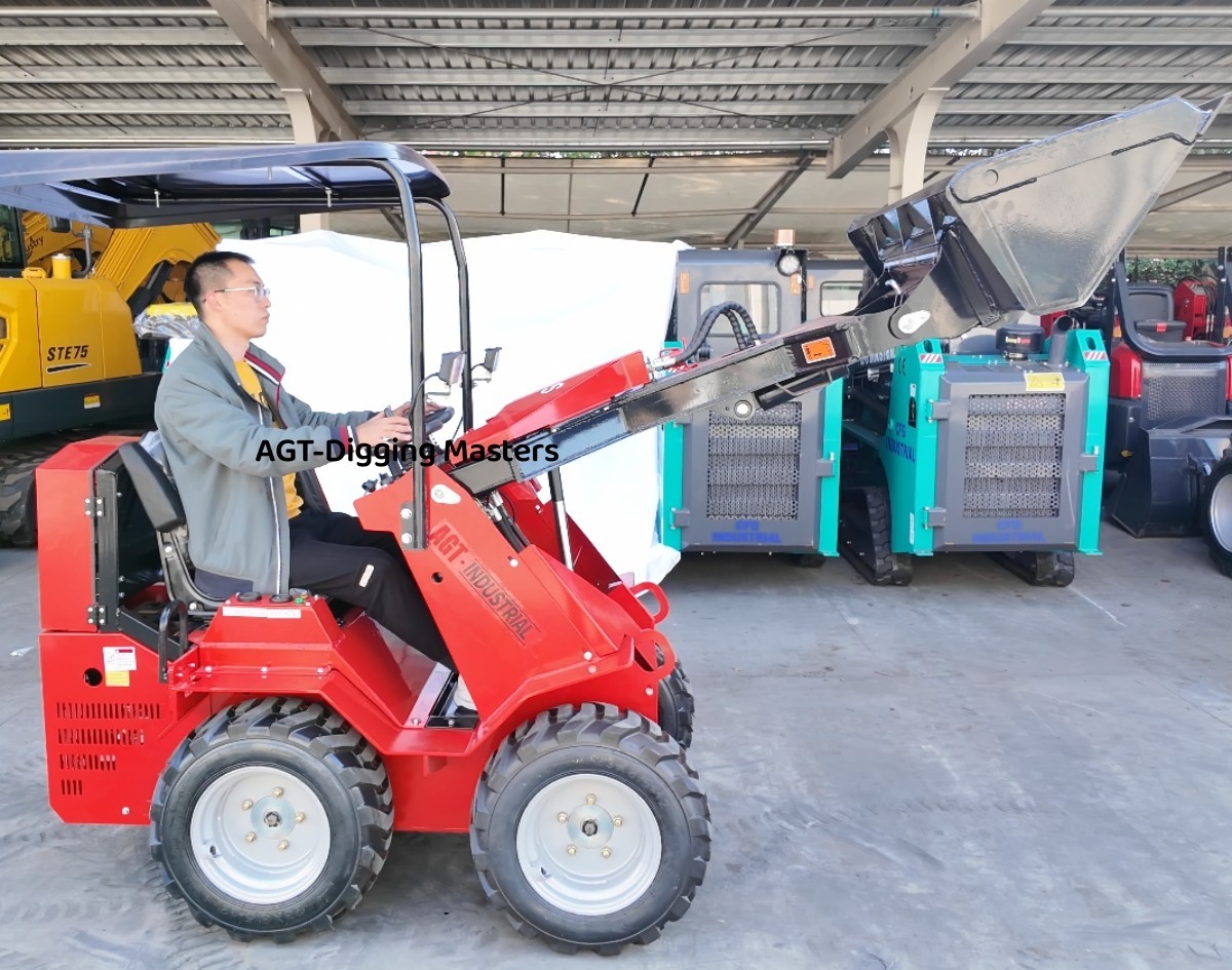 SDA-140W Ride-On Wheeled Mini Skid Steer Loader with RATO Engine