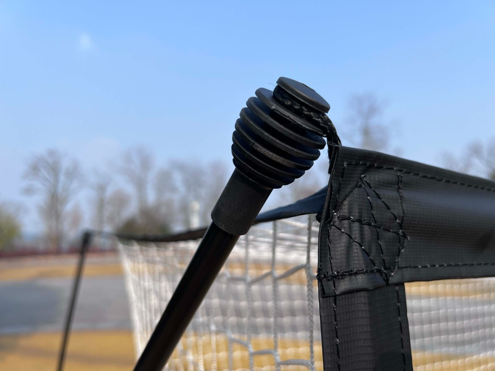 Soccer Goal 12'x6' Portable Soccer Net for Backyard w/Frame & Bag Black