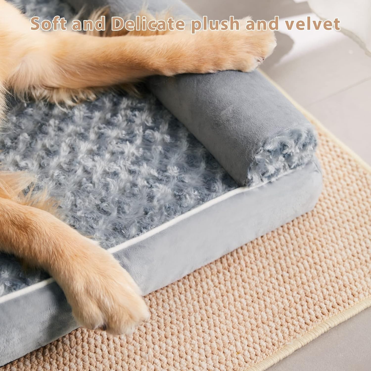 Durable Waterproof Dog Bed for Medium to Large Dogs