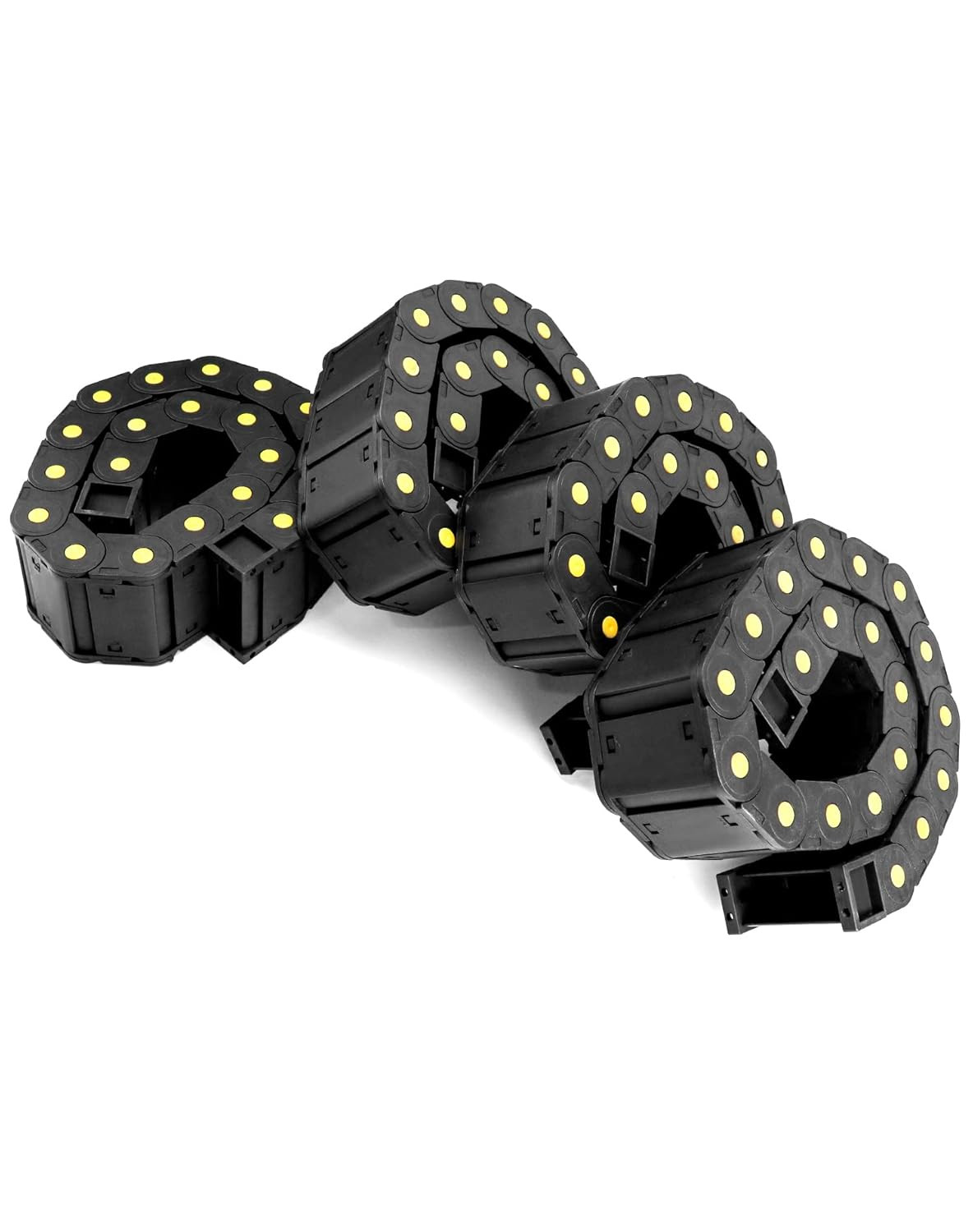 Cable Drag Chain 1M 25x77mm R55 Closed Wire Carrier for CNC Robot 4 Pack