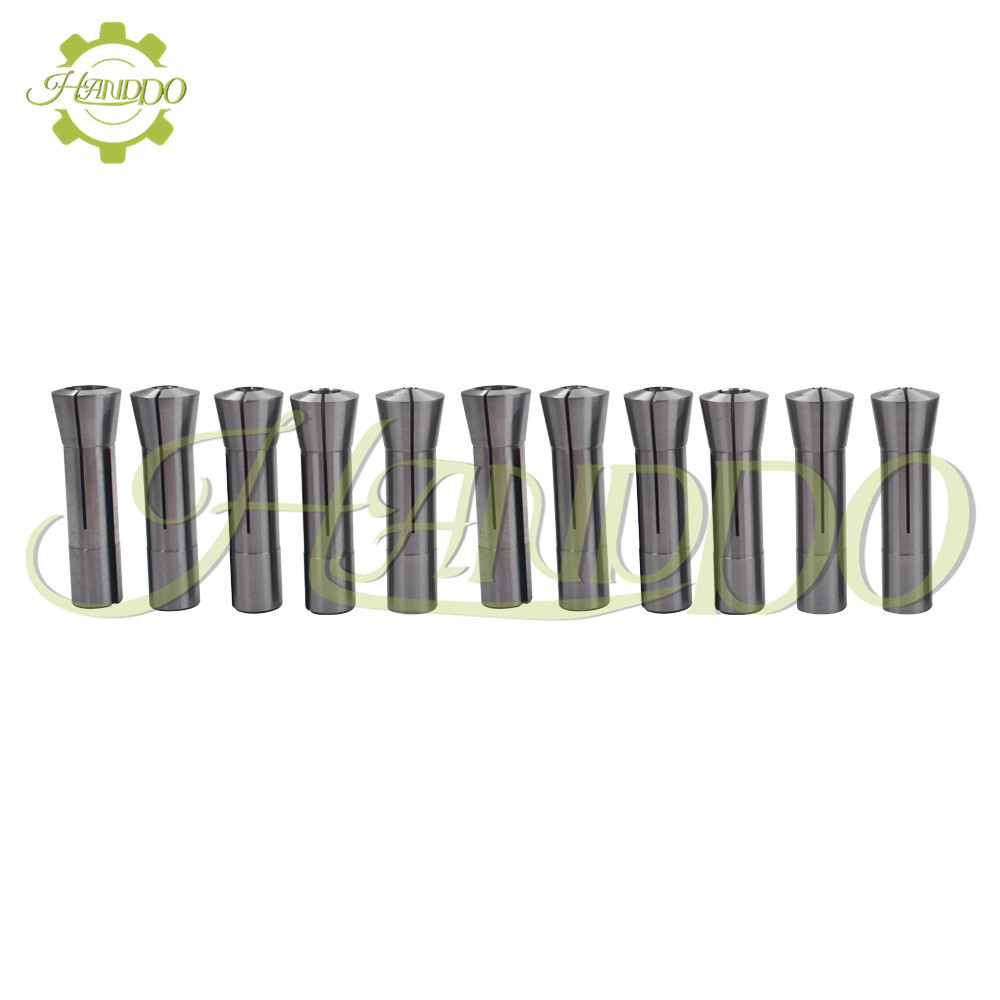 R8 Collet Set 1/8" 3/16" 1/4" 5/16" 3/8" 7/16" 1/2" 9/16" 5/8" 11/16" 3/4" 11PCS