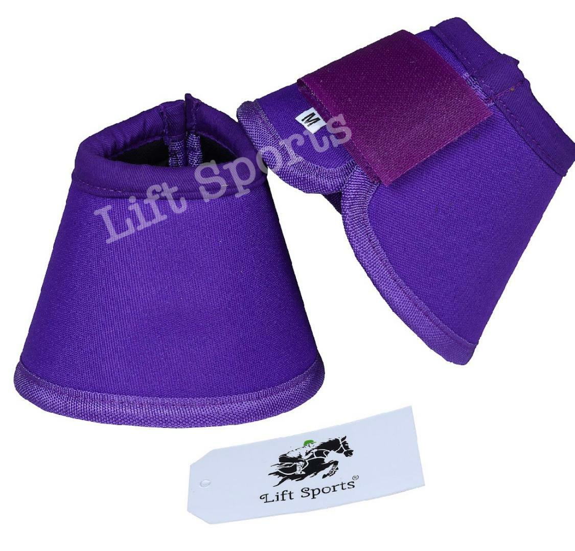 Horse Bell Boots Over Reach No Turn Bell Wrap All sizes Tack Protection Equine