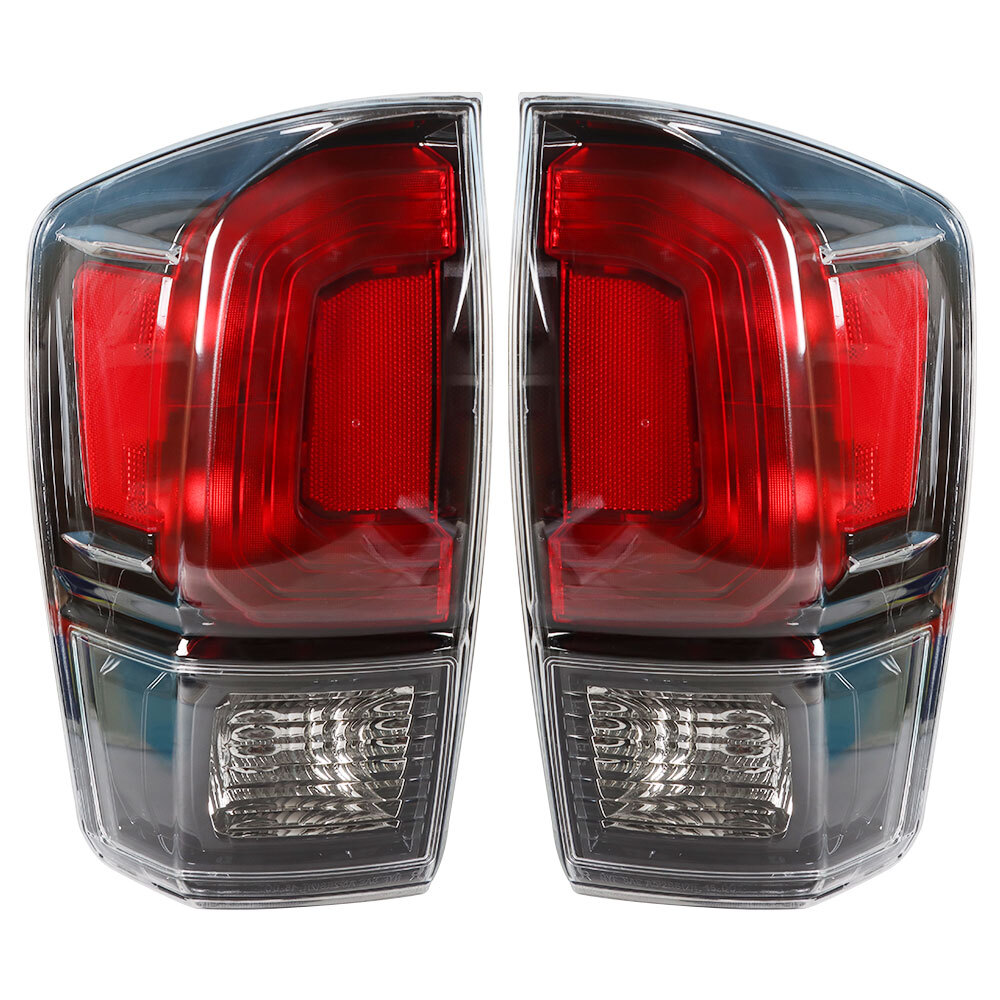 LABLT Tail lights Brake Lamps For 2016-2020 Toyota Tacoma Left&Right Black Bezel