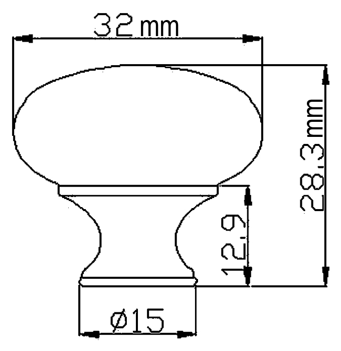 New Polished Chrome Round 1 1/4" (32mm) Kitchen Cabinet Knobs