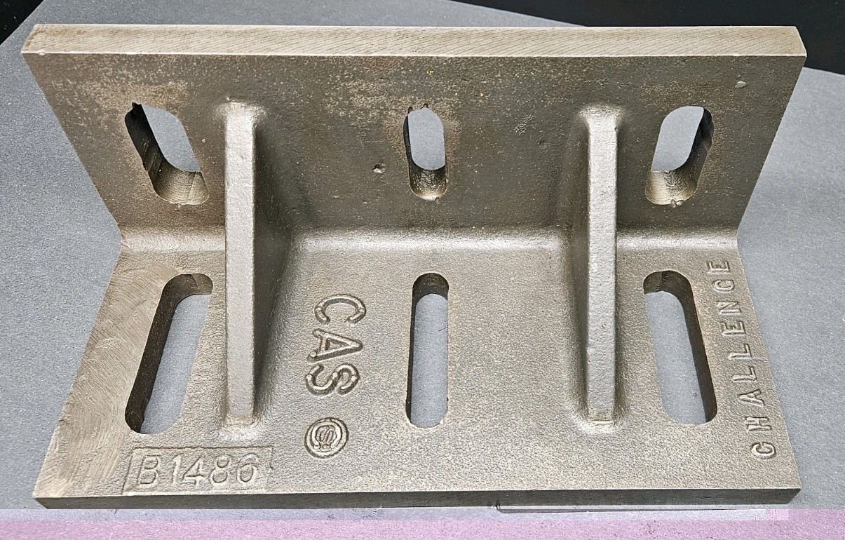 Challenge USA! 12" x 6" x 5" Angle Plate Slotted Webbed B1486 Machinist Fixture