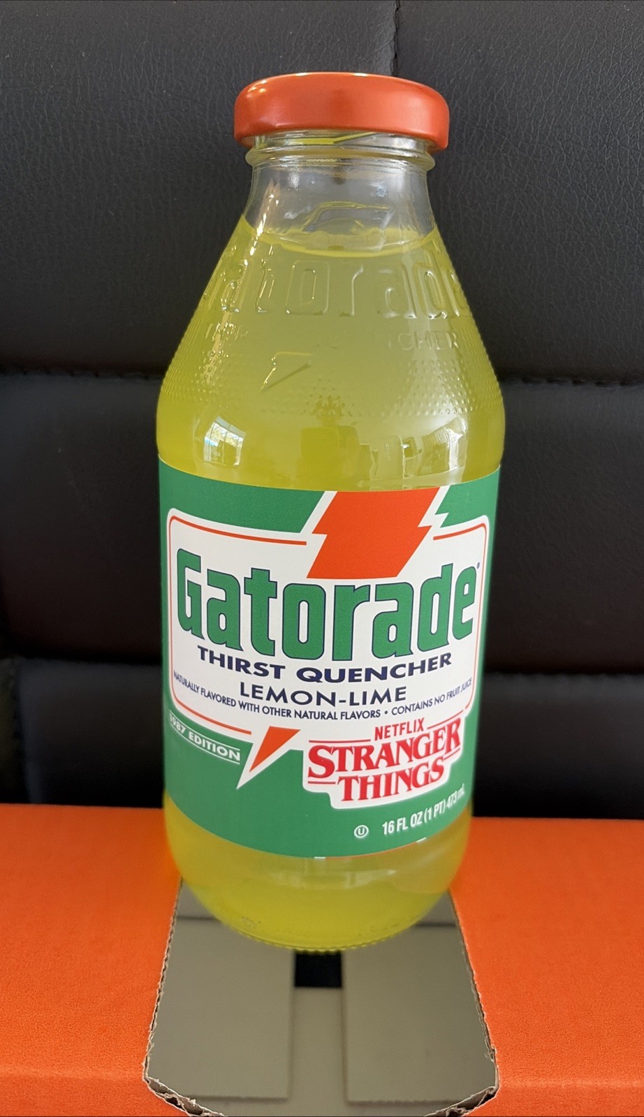 Gatorade X Stranger Things 1987 Limited Edition Hawkins 1 Unopened Glass Bottle