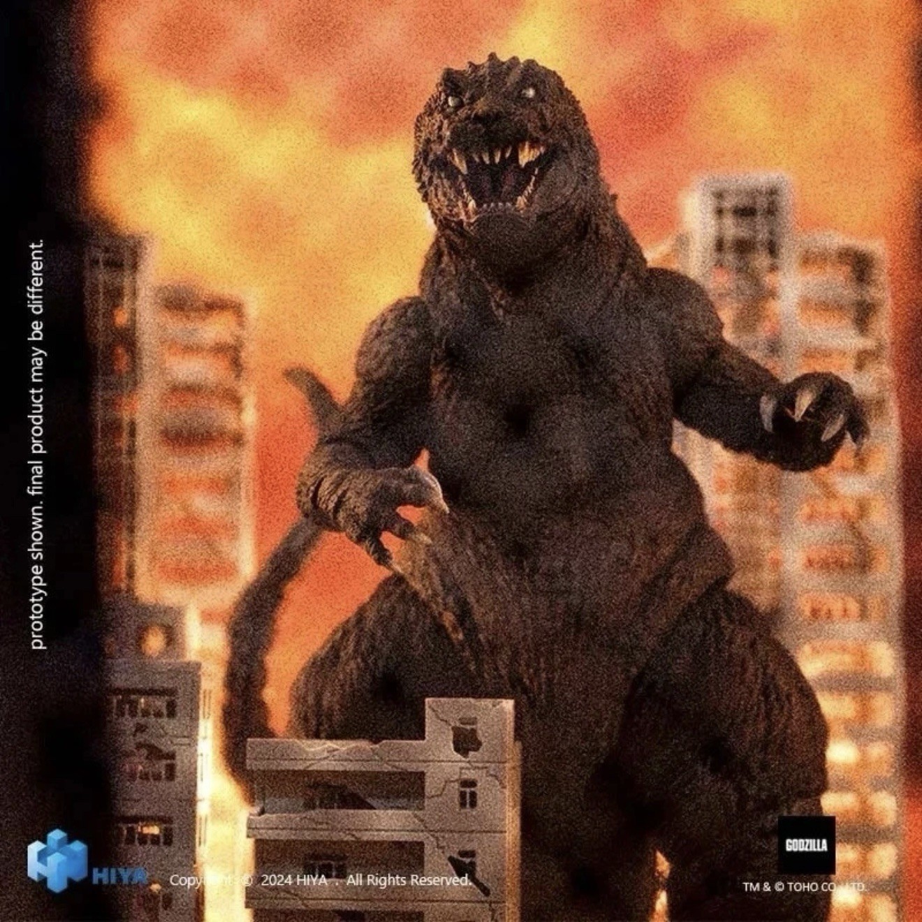 HIYA EXQUISITE BASIC GIANT MONSTERS ALL-OUT ATTACK GODZILLA (2001) ACTION FIGURE