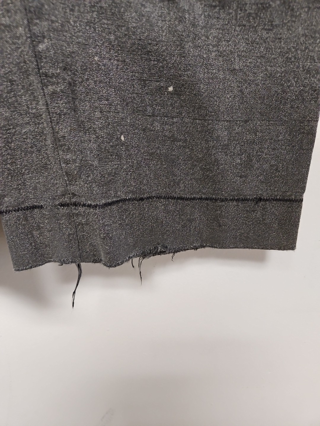 Vtg 40s 50s Sanforized Cotton Trousers Pants Button Fly Distress Repair 29x28