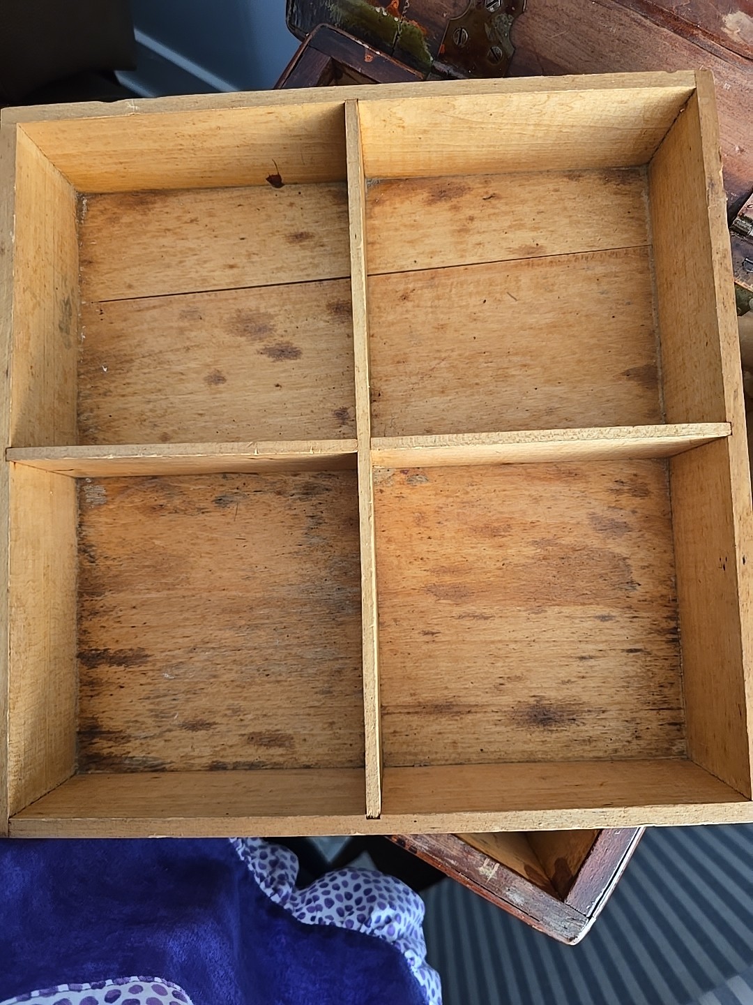 Vintage Bamboo Sewing Basket Stand