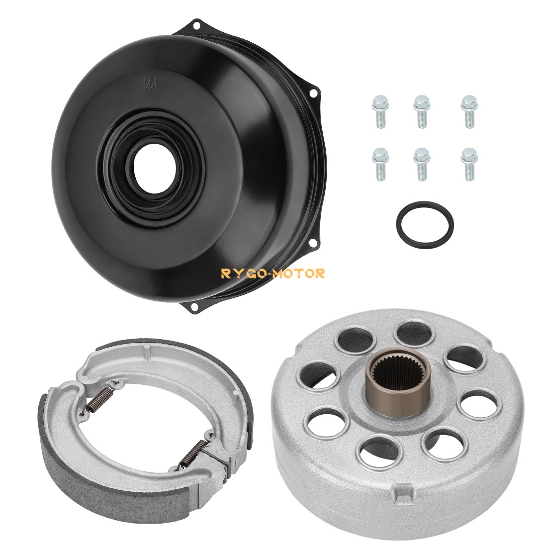 Rear Brake Drum Cover Hub Shoes for Honda Fourtrax 300 TRX300 TRX300FW 1988-2000