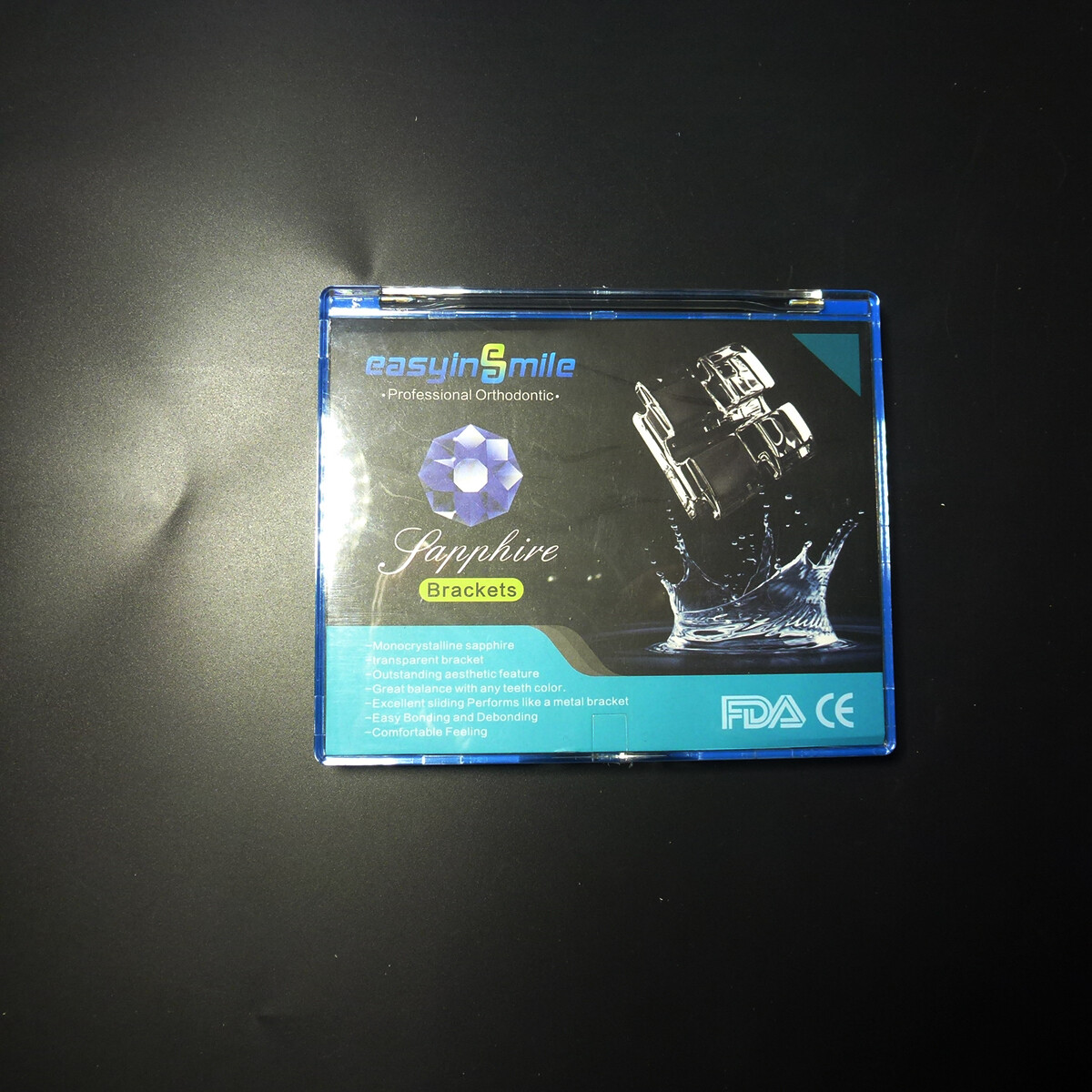 Ortho Monocrystalline Sapphire Brackets Dental Clear Brace MBT/ROTH 022 345Hooks