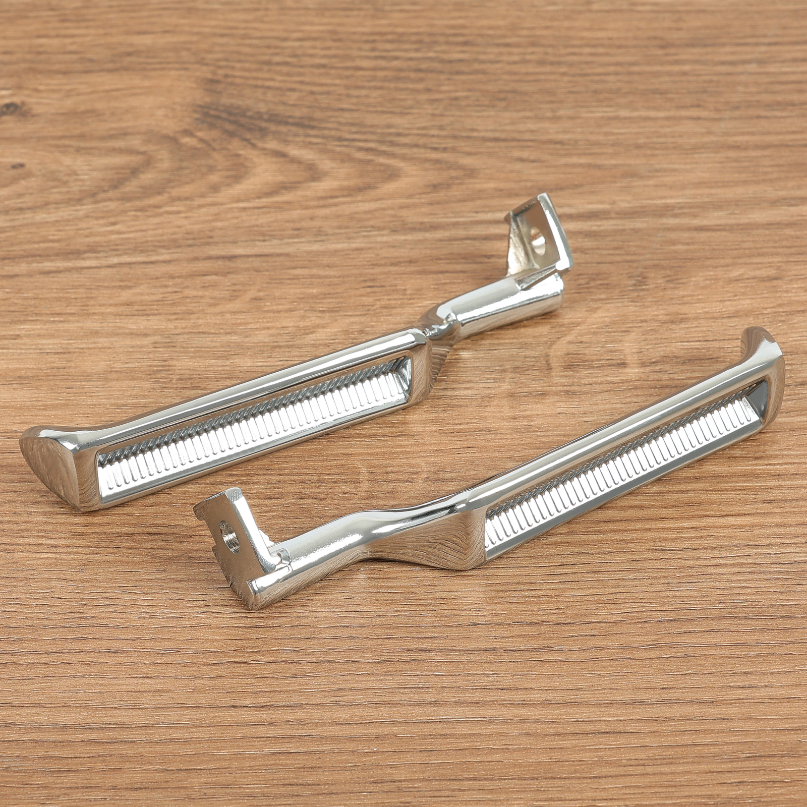 Chrome Metal Inside Interior Door Handle Pair For F-150 F-250 F-350 Bronco 87-96