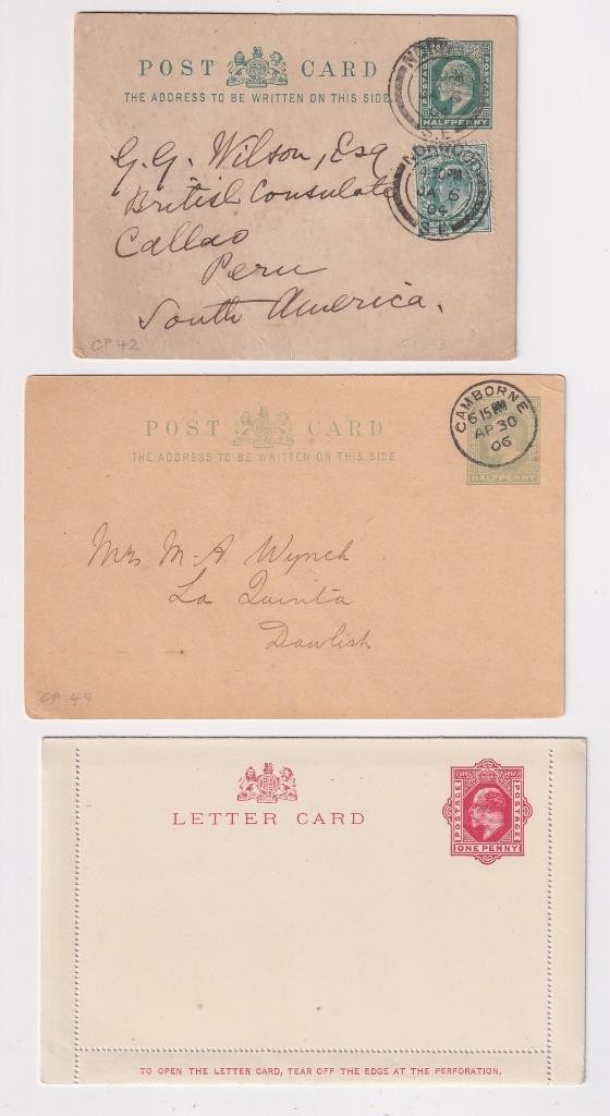 GB QV, EDVII, GV, GVI, QEII x 145 Stationery Registered, Envelopes, Lettercards.