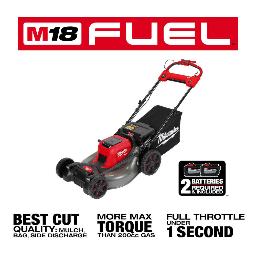 Milwaukee 2823-22HD M18 FUEL 21" Self-Propelled Dual Battery Mower Kit
