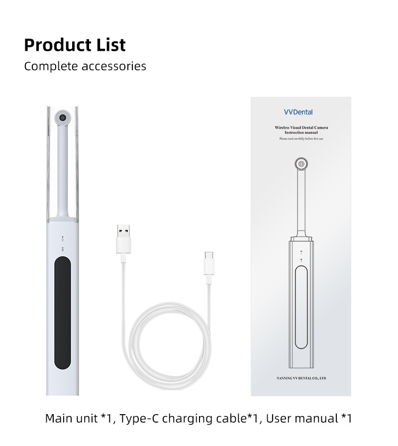 Wireless Dental Intraoral Camera WiFi 3.0 Mega 1080p HD Endoscope Teeth Mirror