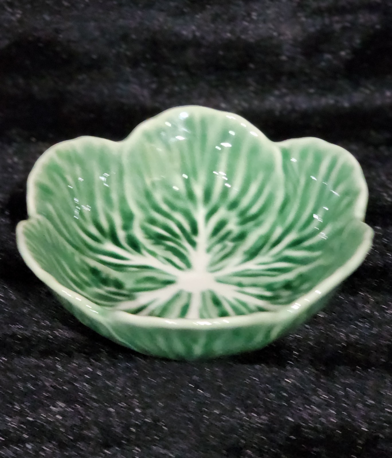 4 Green Cabbage Cereal Bowls Ceramic 6" Hobby Lobby Easter Pinheiro Style NEW