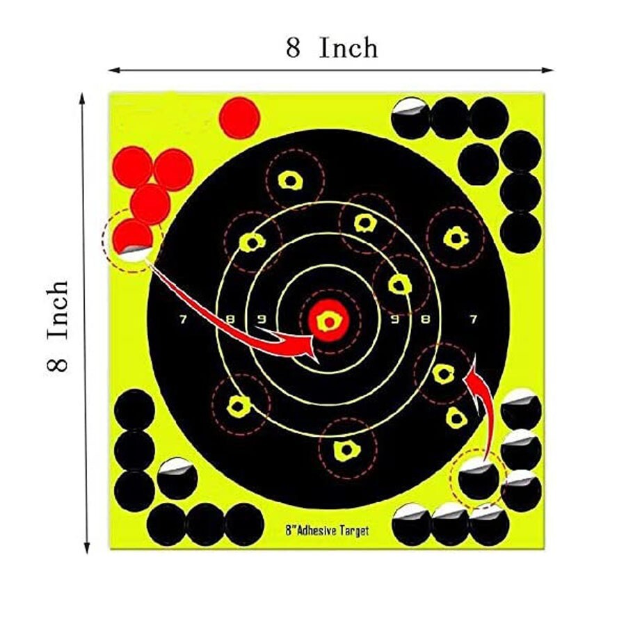 100x8" Shooting Target Rifle Gun Adhesive Stick Splatter Reactive Practice Range