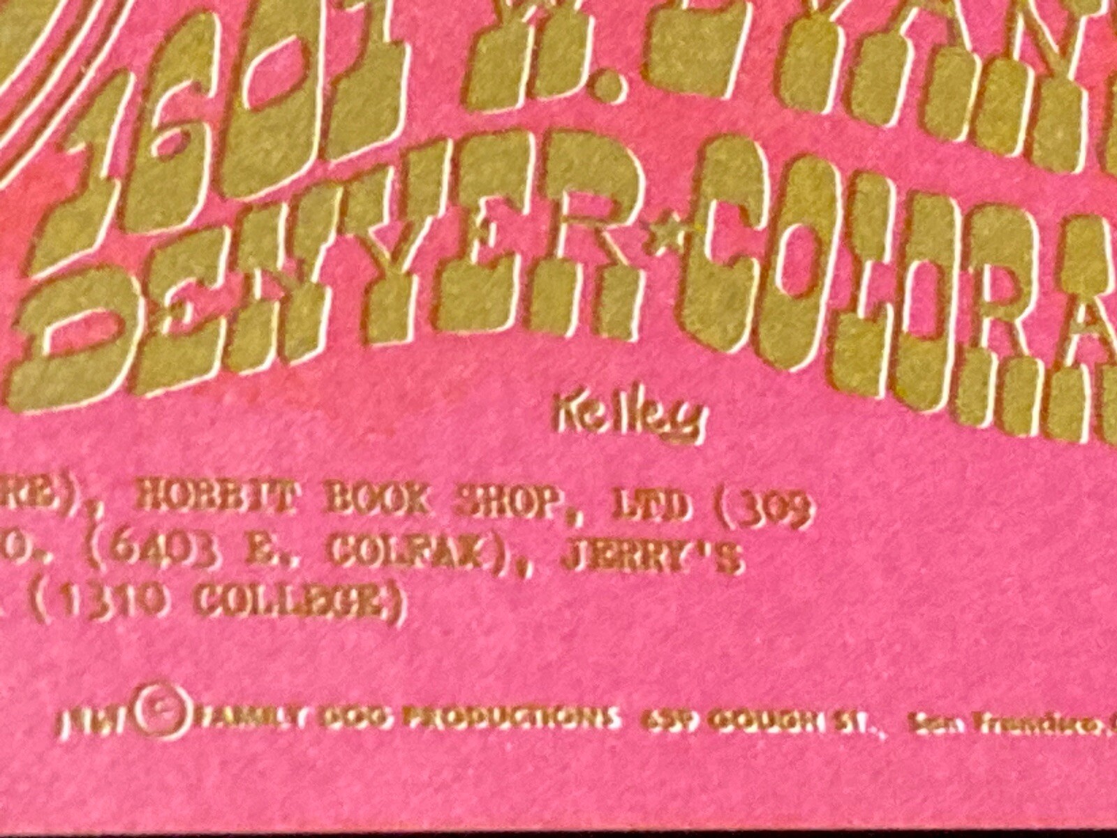 ALLMEN JOY CANNED HEAT 1967 DENVER COLORADO FAMILY DOG POSTCARD FDD-7 MInt - OP