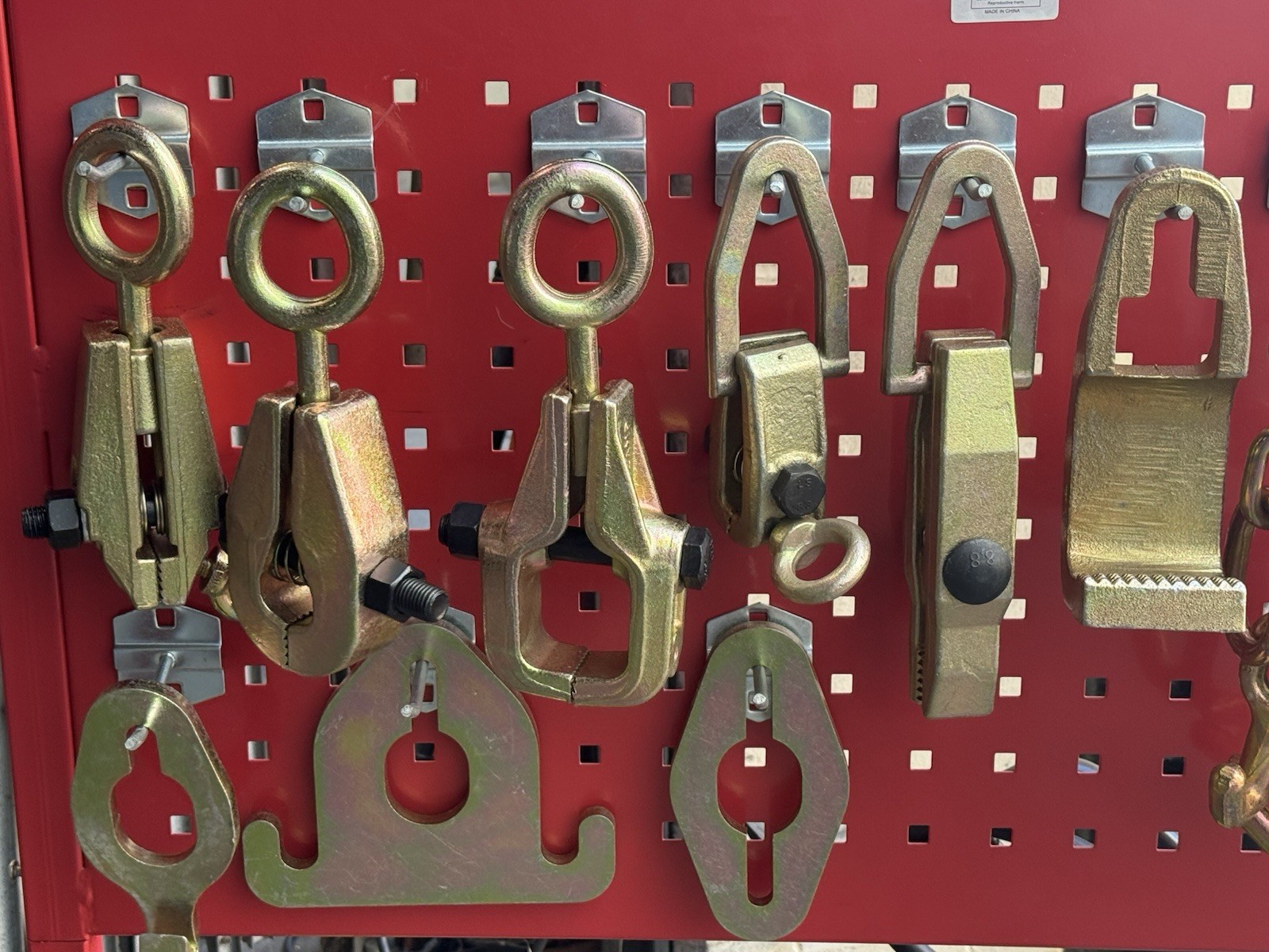 12pcs Auto Body Frame Machine Dent Repair Clamp Chain Puller Hook Set 5Ton Clamp