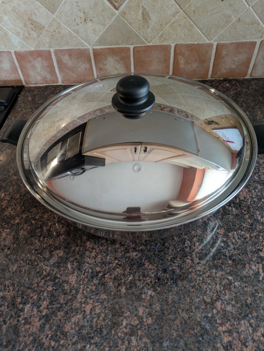 Cutco Professional Cookware 15” Wok + Lid Cover 5-Ply Stainless Steel USA