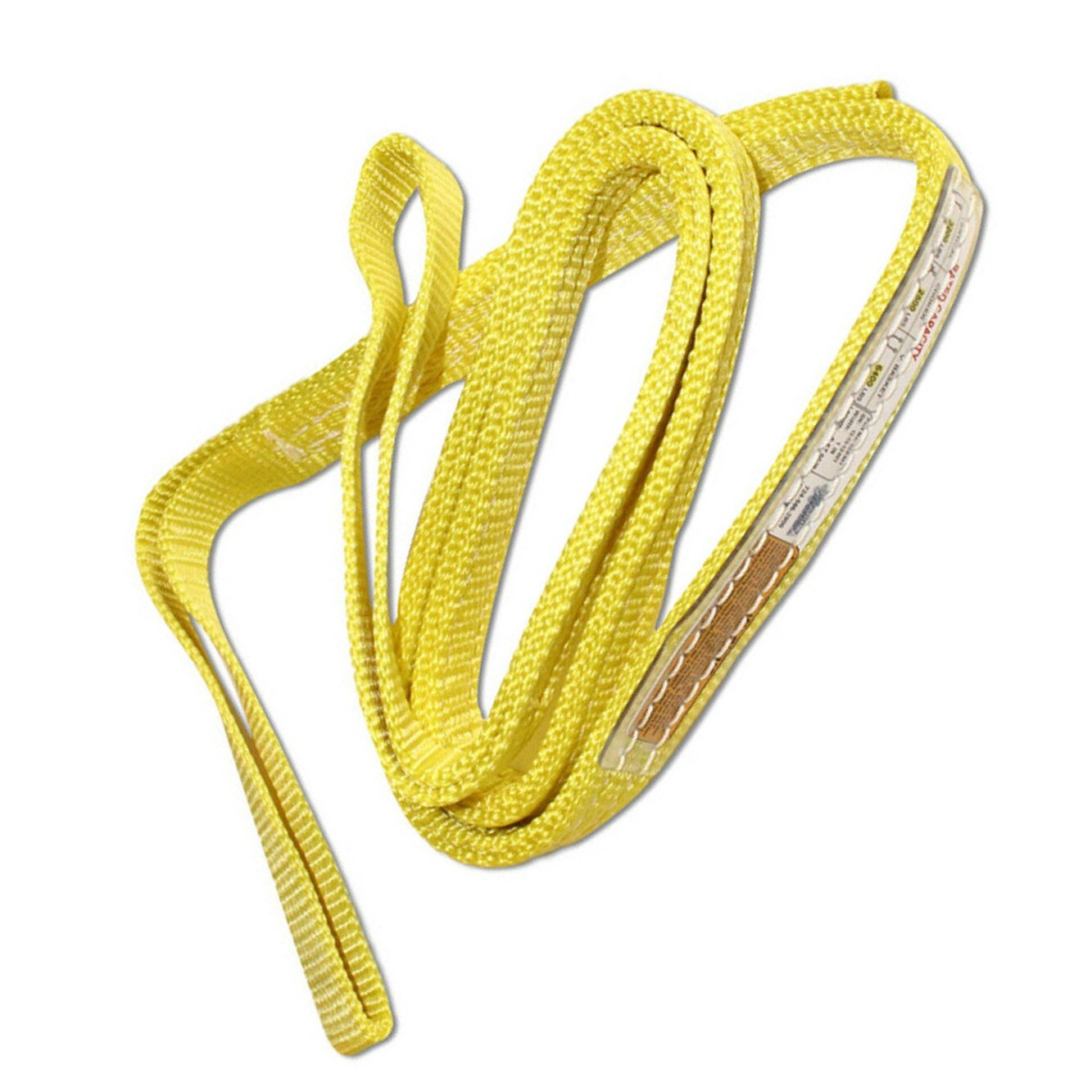 Nylon Lifting Web Sling 1" x 3' Choker Pull Strap Eye & Eye 2-ply Tagged USA
