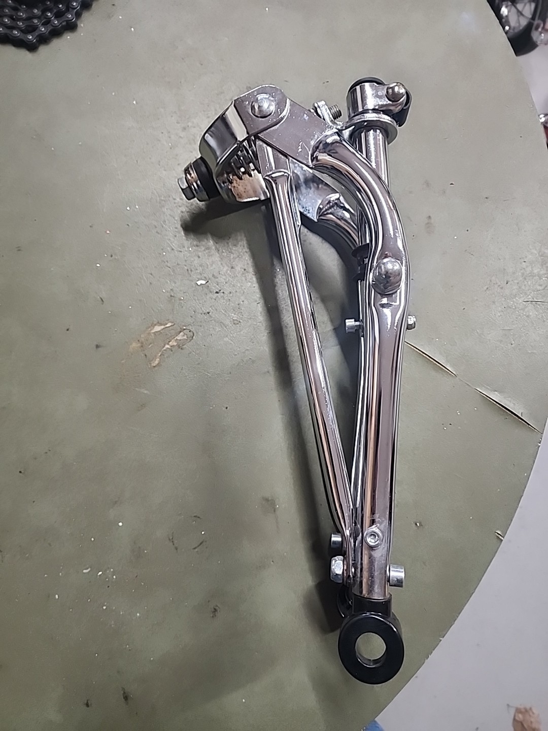 SCHWINN LIL STINGRAY TRICYCLE CHROME SPRINGER FRONT FORK HARD TO FIND NICE  L$$K