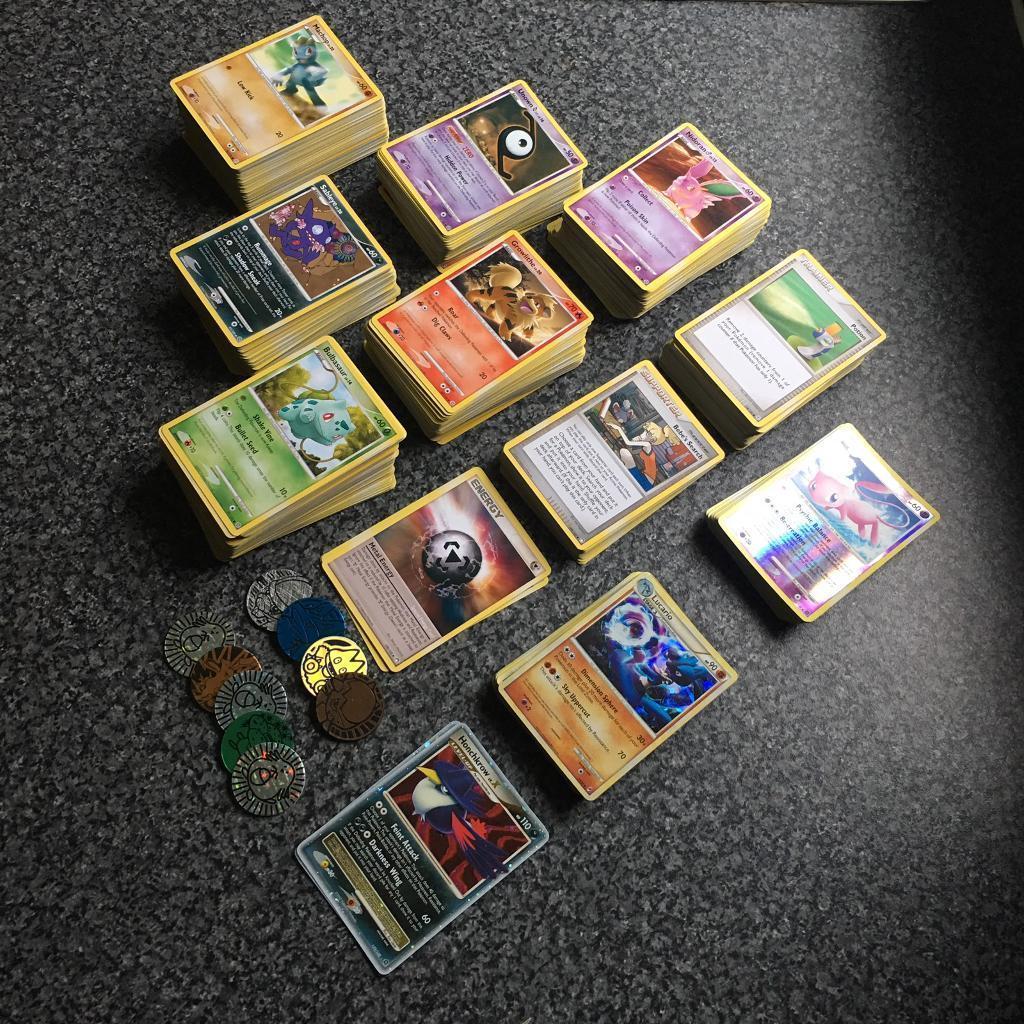 Pokemon Card Lot 1000 OFFICIAL TCG Cards + 50 holo cards + bonus Good Gift CNY