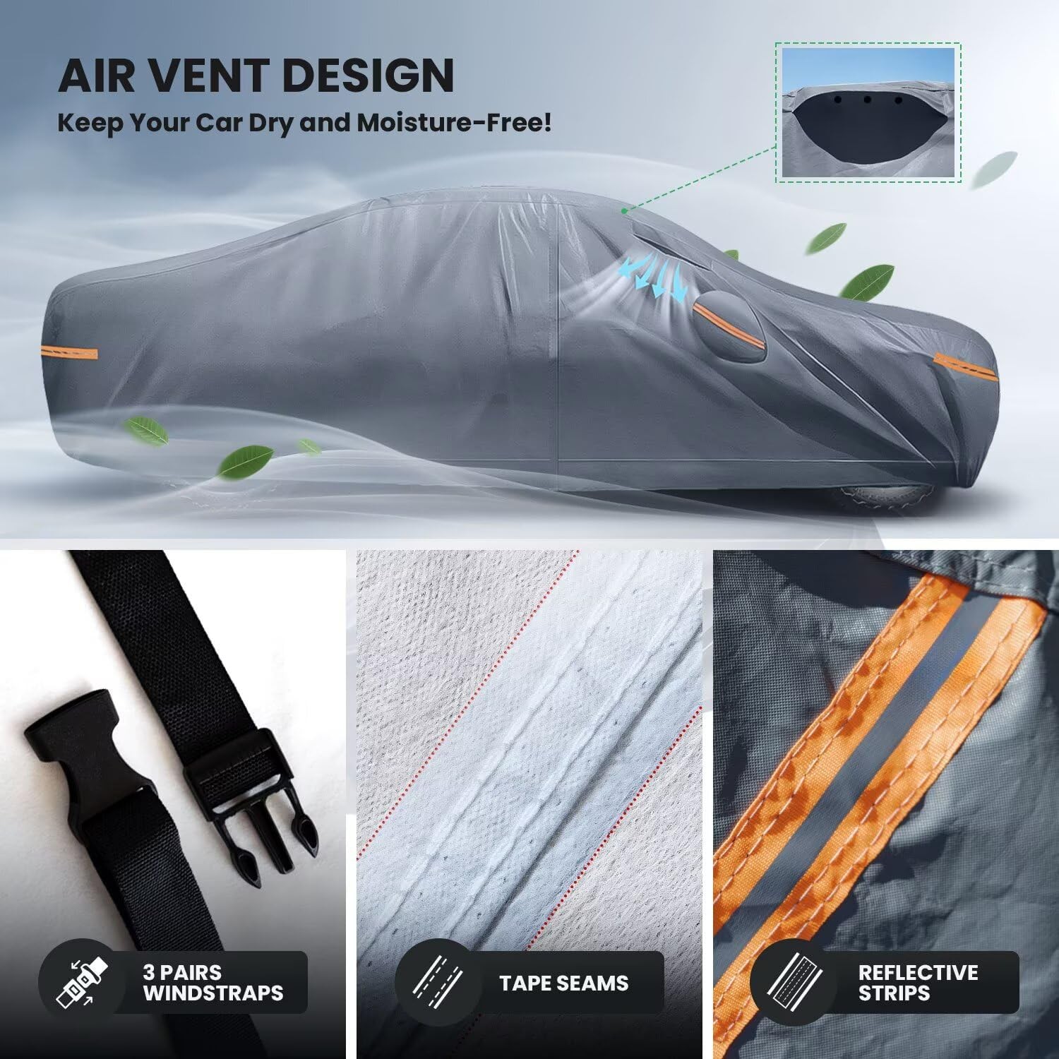 Waterproof Honda CR-V(2014-2025) Car Cover with Breathable Vents, [2025 Upgrade]