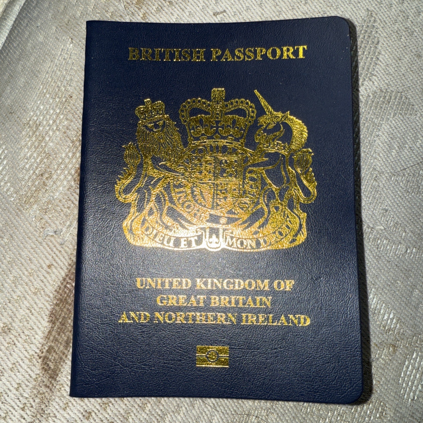 RETIRED - BRITISH - PASSPORT SIMULATION-PROP - Full COLOR - Passport- MOVIE PROP