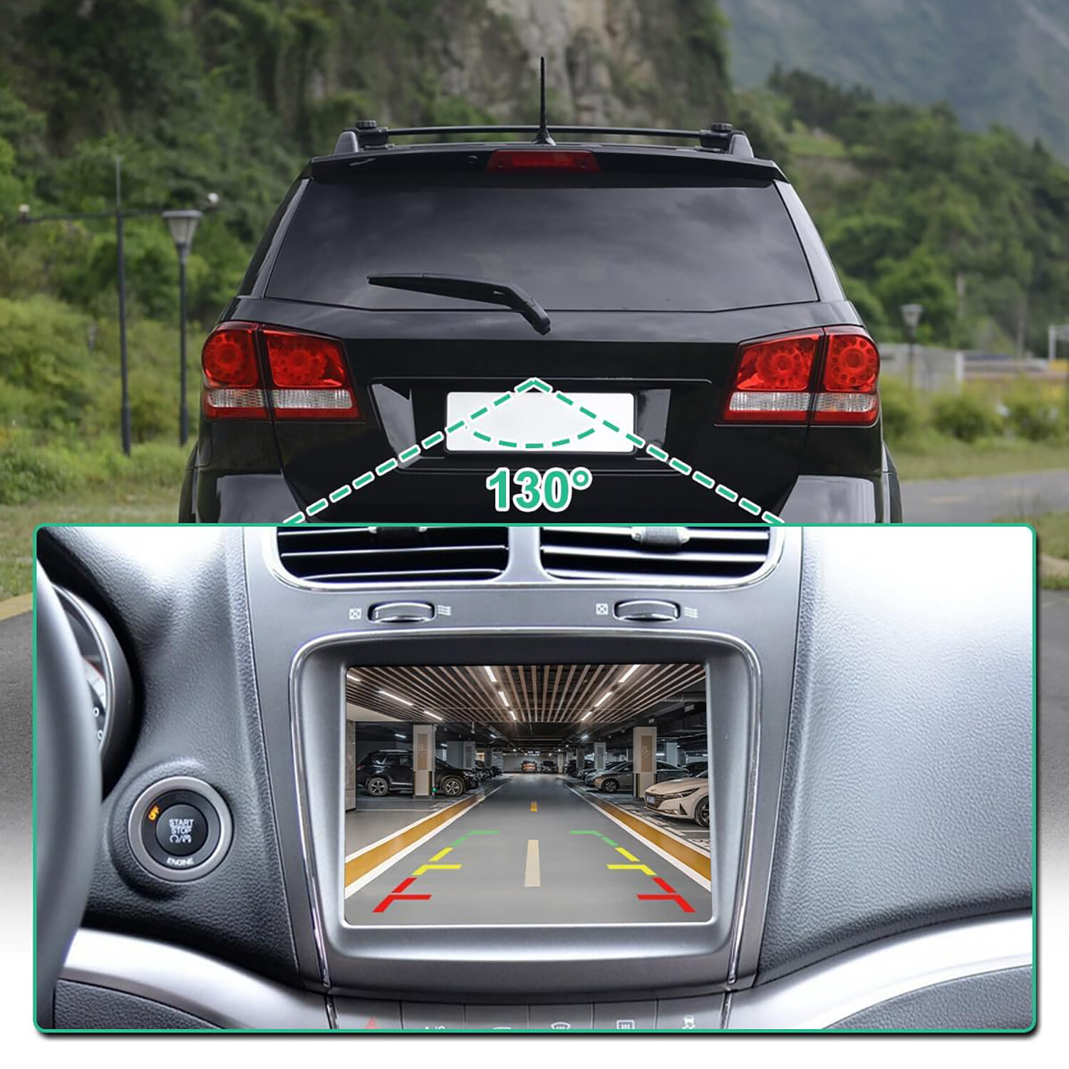 For Dodge Journey 2011-2020 Rear View Backup Camera New 56054158AG / 56054158AB