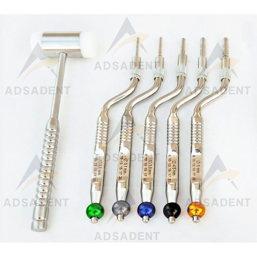 Dental Implant Surgery Kit Sinus Lift Osteotome Bone Graft Packer Carrier Mallet