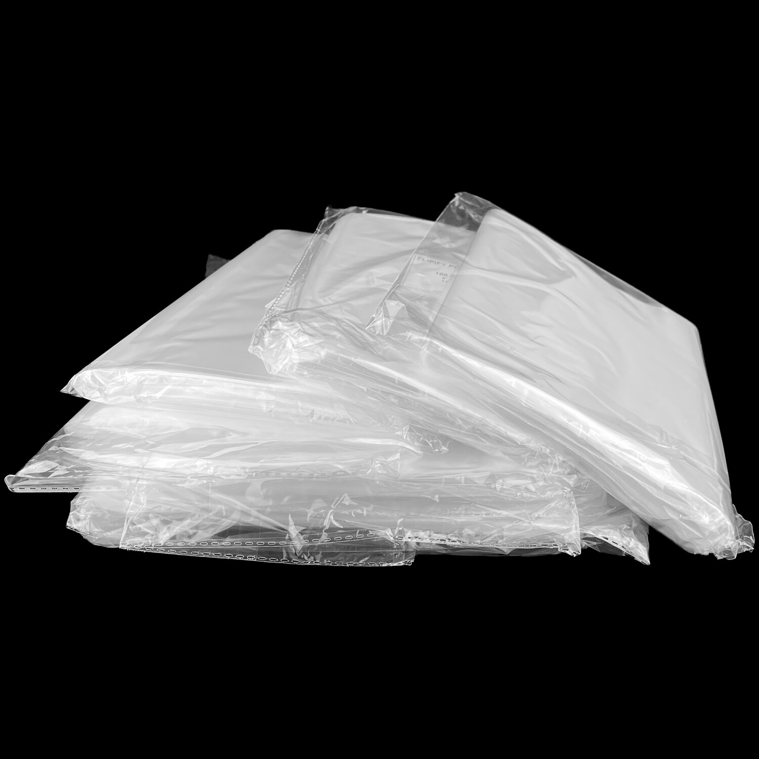 Plastic Clear Bags T-Shirt Flat Open Top Apparel Poly Bag 1Mil 100 200 500