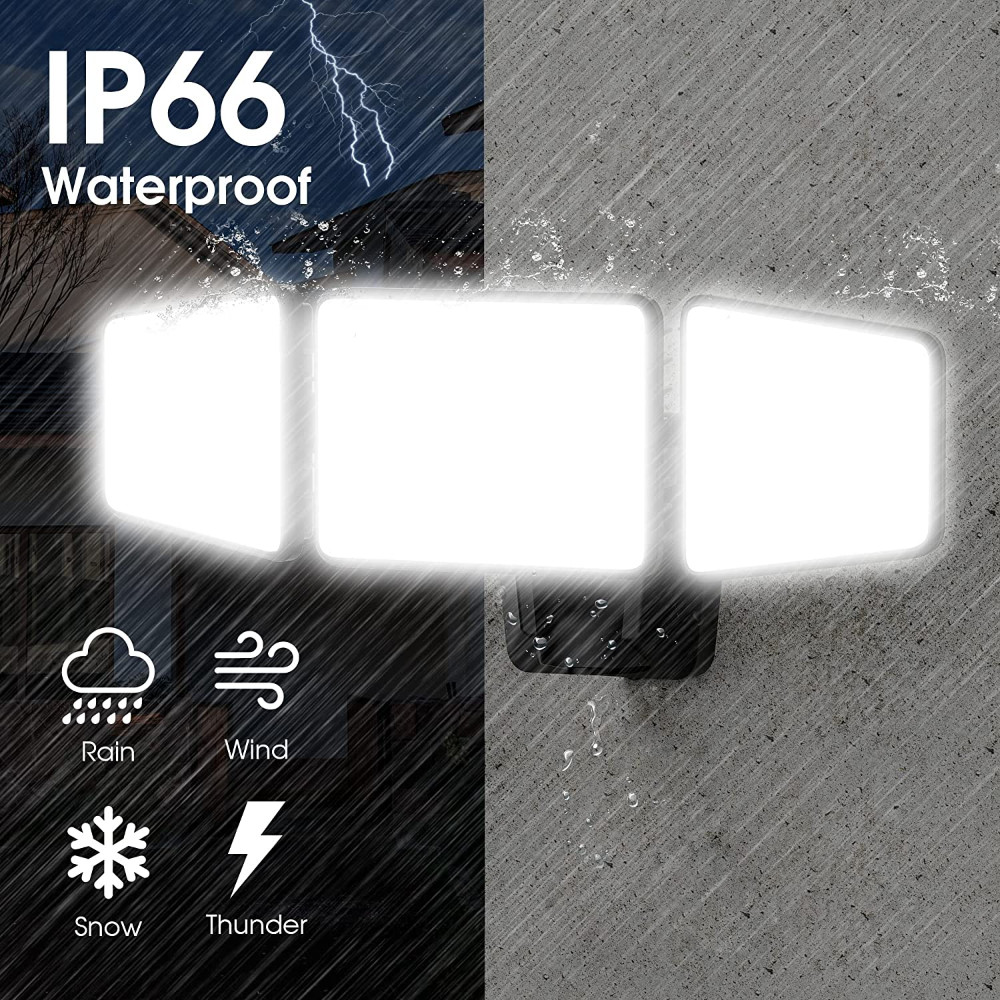 Outdoor LED Security Flood Lights 120W Ultra Bright 12000LM 4500K Motion Sensor