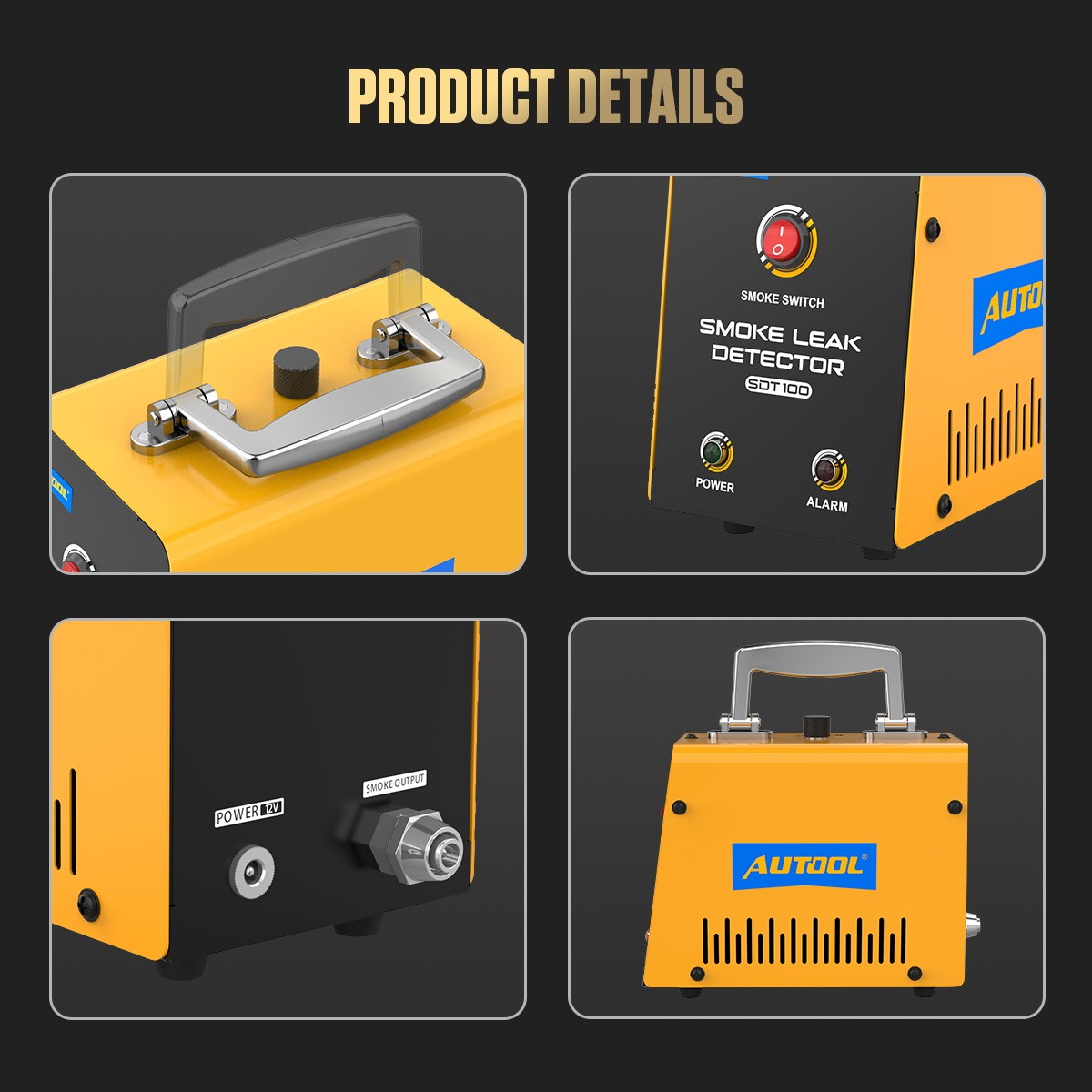 Automotive EVAP Smoke Machine Leak Detector Car Pipe Vacuum Diagnostic Tester US