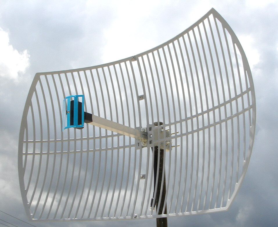 2.4GHz 24dBi WiFi Bluetooth Parabolic Dish Grid Antenna Assb in USA 2.3 2.5GHz