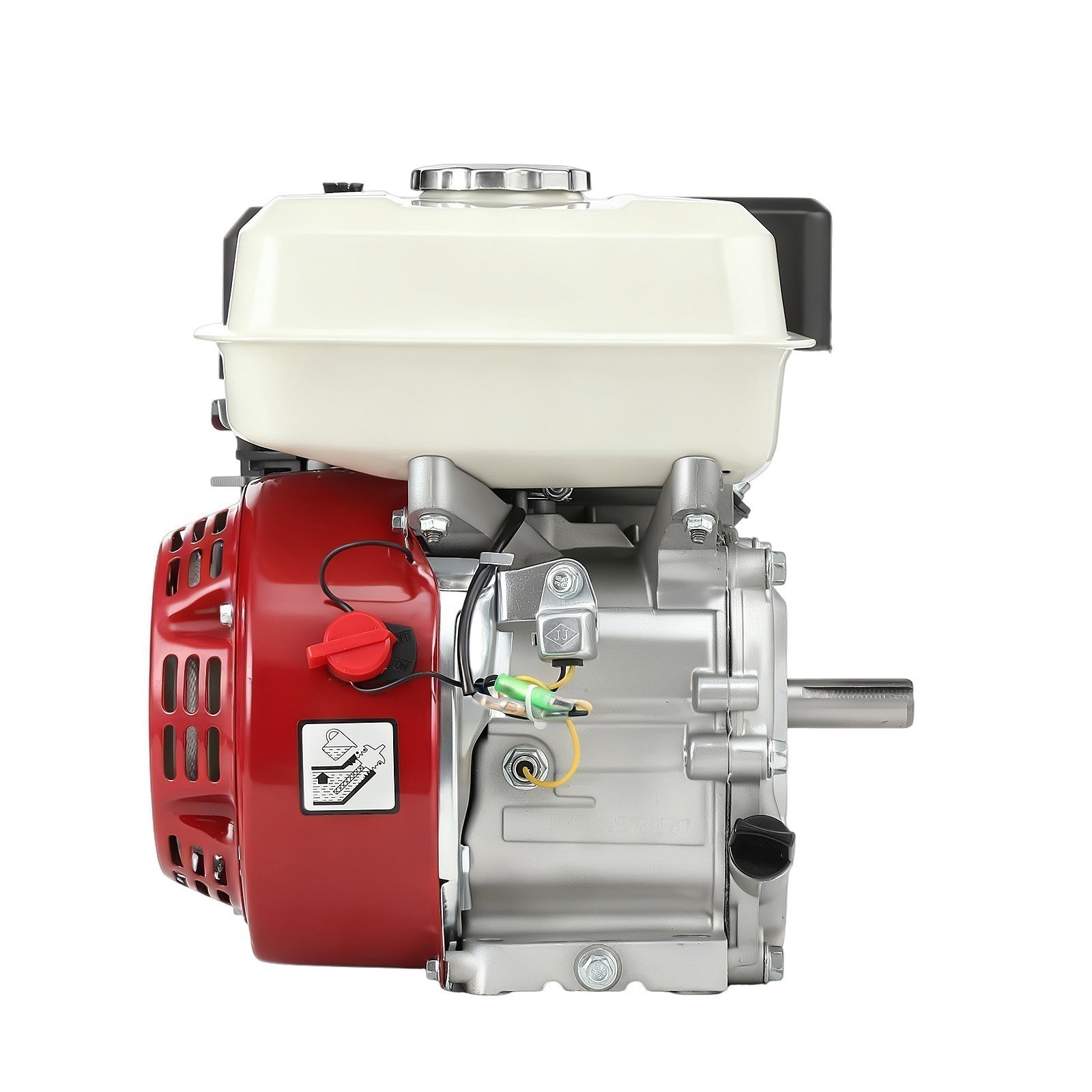 212cc 4-Stroke 7HP Manual Start Horizontal Engine For Go Kart Gas Engine Motor