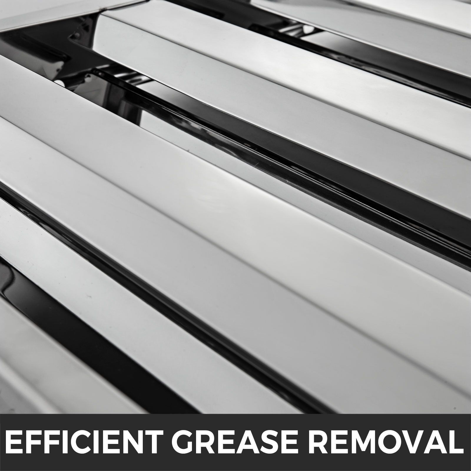 Pack of 6 Hood Filters 19.5W x 19.5H Inch, 430 Stainless Steel 4 Grooves