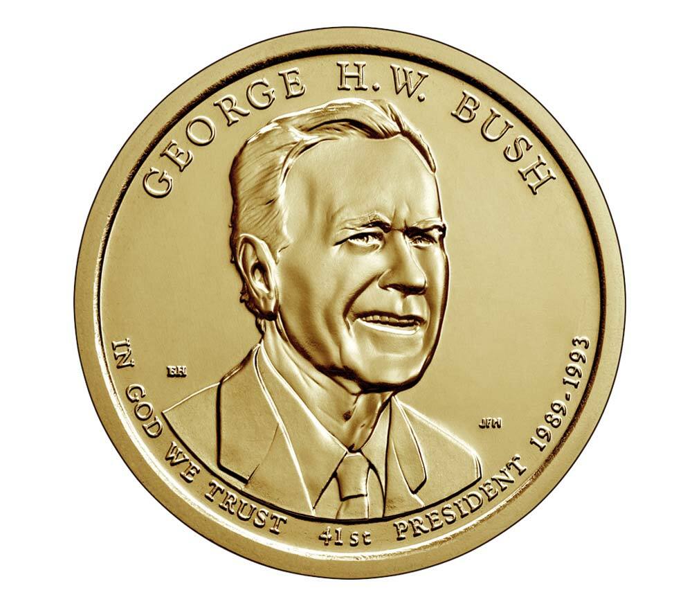 2020-D GEORGE H.W. BUSH PRESIDENTIAL DOLLAR COIN